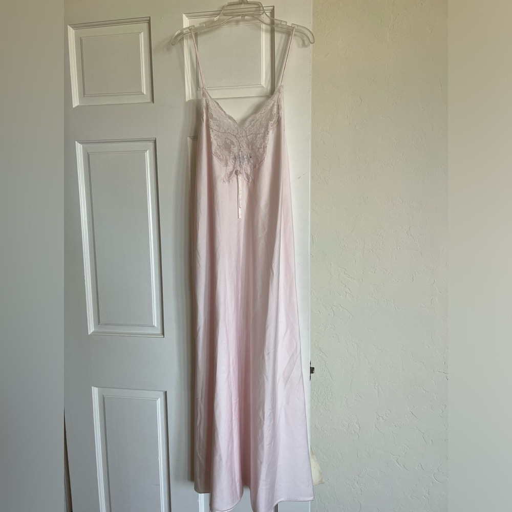 Dior Silk Pink Lace Slip Dress